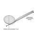 Escumadeira Para Fritura 14cm Diâmetro Por 36,5cm De Comprimento Aço Inox